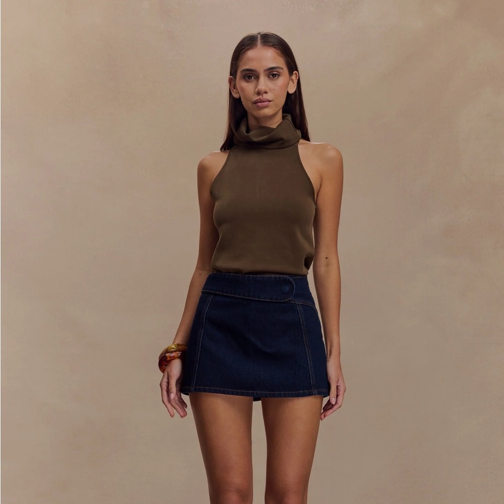 Meshki | Denim Micro Mini Skort